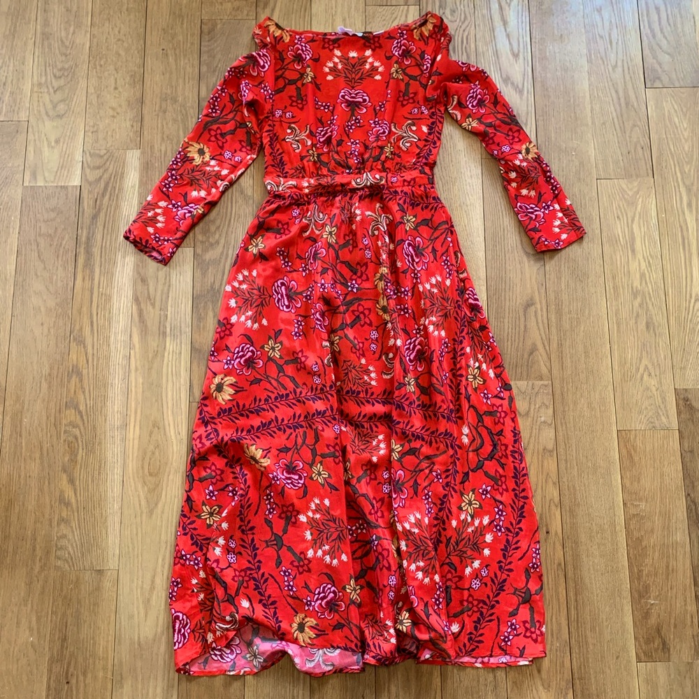 Anthro Floral Maxi Spanish Garden